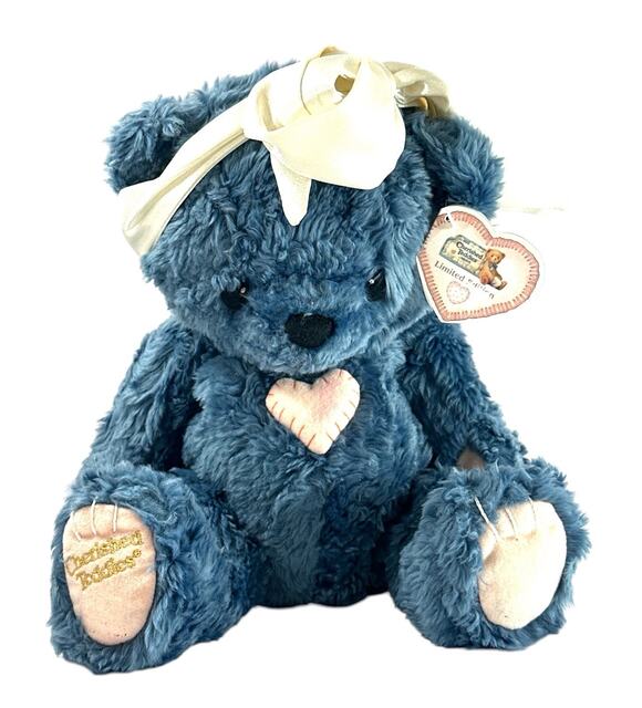 Cherished Teddies Other - Cherished Teddies Limited Edition Blue Plush Teddy Bear 12” Priscilla Hillman